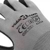 vidaXL Gants de Travail 24 pcs Gris et Noir 7 / S Polyester
