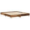 vidaXL Cadre de lit sans matelas vieux bois 200x200 cm bois ing&eacute;nierie