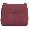 vidaXL Coussin de Dos Bordeaux 60 x 24 x 50 cm tissu