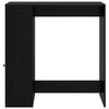 vidaXL Table de bar Ch&ecirc;ne noir 101 x 40 x 103,5 cm Bois d'ing&eacute;nierie