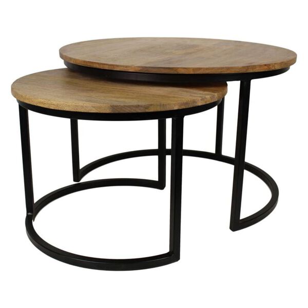 HSM Collection Ensemble de tables basses 2 pcs Ronin Rond