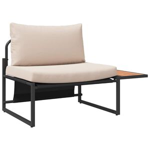 vidaXL Ensemble de canap&eacute; de jardin 2 pc Taupe Acier