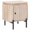 vidaXL Table de chevet faite main Blanc 40 x 30 x 45 cm