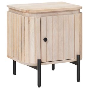 vidaXL Table de chevet faite main Blanc 40 x 30 x 45 cm