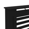 vidaXL Cache-radiateur noir 152x19x81,5 cm MDF