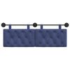 vidaXL T&ecirc;te de lit suspendue Bleu police 150 x 55 x 7 cm Velours