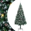vidaXL Sapin de No&euml;l artificiel Vert 240 cm PVC, Acier et Plastique