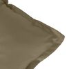 vidaXL Coussin de banc de jardin taupe mélangé 120x50x7 cm tissu