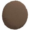 vidaXL Coussins de si&egrave;ge 2 pcs Marron &Oslash;40 x 13 cm tissu