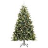 vidaXL Sapin de No&euml;l artificiel avec branches pliables et c&ocirc;nes 240 cm