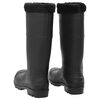 vidaXL Bottes de pluie avec chaussettes amovibles noir taille 46 PVC