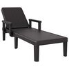 vidaXL Chaise longue r&eacute;glable en hauteur &agrave; 4 positions polypropyl&egrave;ne