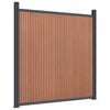 vidaXL Panneau de cl&ocirc;ture marron 1737x186 cm WPC