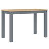 vidaXL Table &agrave; manger Panama gris 117x60x75 cm bois massif de pin