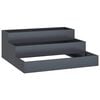 vidaXL Cache-pot de jardin Anthracite 90 x 90 x 35 cm
