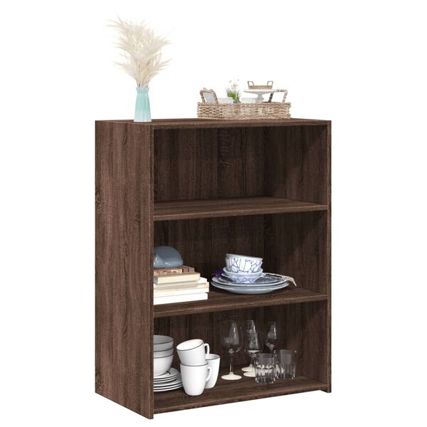 vidaXL Buffet ch&ecirc;ne marron 70x41x93 cm bois d'ing&eacute;nierie