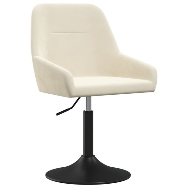 vidaXL Tabouret de bar Cr&egrave;me Velours