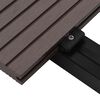 vidaXL Planche de terrasse 4 pcs Marron fonc&eacute; WPC