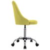 vidaXL Chaises de bureau roulantes lot de 2 Jaune Tissu