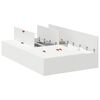 vidaXL Cadre de lit avec rangement avec stockage Blanc 120 x 200 cm