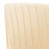 vidaXL Chaises &agrave; manger lot de 4 Cr&egrave;me Velours