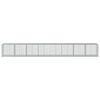 vidaXL Panier gabion avec couvercle 800x100x100 cm fer galvanisé