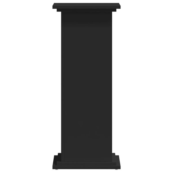 vidaXL Support pour plantes noir 33x33x80 cm bois d'ing&eacute;nierie