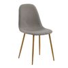 Venture Home Chaises &agrave; manger lot de 2 Polar polyester gris et naturel