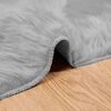 vidaXL Tapis en fausse Tafalla Gris 80 x 250 cm Polyester