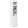 vidaXL Buffet haut blanc 37,5x35x180 cm bois d'ingénierie