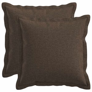 vidaXL Coussin avec oreiller HOUTEN 2 pi&egrave;ces Taupe Lin synth&eacute;tique