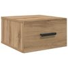 vidaXL Cabinet de chevet 2 pcs Ch&ecirc;ne artisanal 35 x 35 x 20 cm