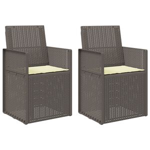 vidaXL Chaises de jardin salle &agrave; manger PP