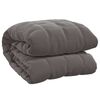 vidaXL Couverture lest&eacute;e Gris 138x200 cm 6 kg Tissu