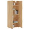 vidaXL Buffet haut Ch&ecirc;ne sonoma 69,5x34x180 cm Bois d'ing&eacute;nierie