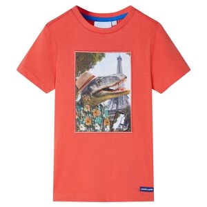 T-shirt pour enfants rouge clair 92
