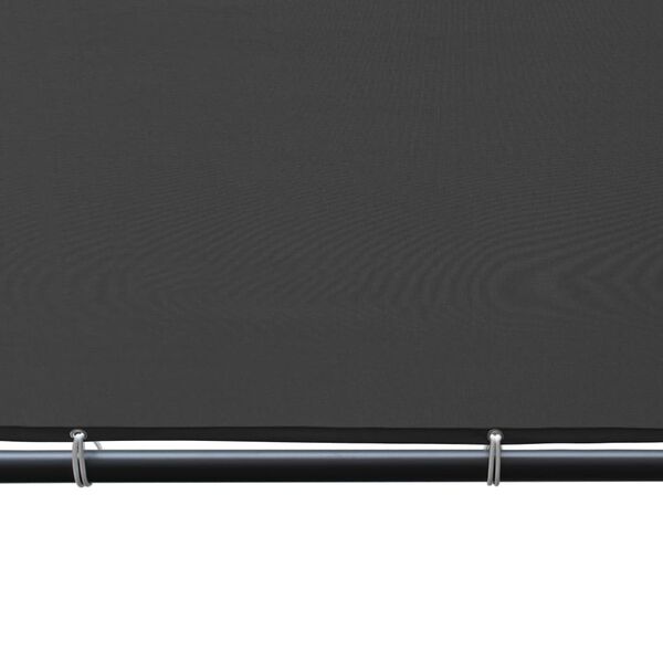 vidaXL Belvédère avec toit incliné 400x400x270 cm Anthracite 180 g/m²