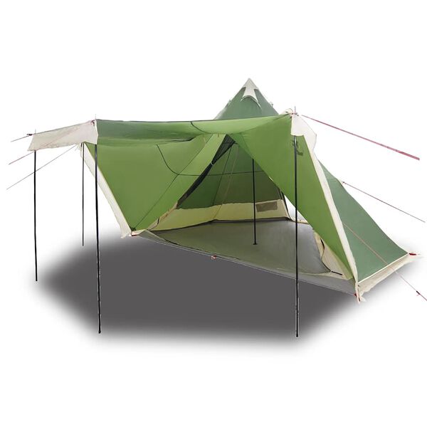 vidaXL Tente familiale tipi 8 personnes vert imperm&eacute;able