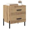 vidaXL Cabinet de chevet 2 pcs Ch&ecirc;ne artisanal 40 x 35 x 47,5 cm
