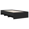 vidaXL Cadre de lit sans matelas noir 90x200 cm bois d'ing&eacute;nierie