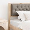 vidaXL T&ecirc;te de lit Autre Marron et taupe 90 cm Bois massif en pin