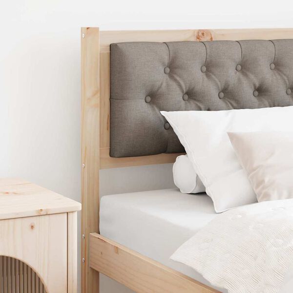 vidaXL T&ecirc;te de lit Autre Marron et taupe 90 cm Bois massif en pin