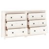 vidaXL Buffet Blanc 140x35x80 cm Bois massif de pin