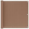 vidaXL &Eacute;cran de balcon Taupe 90 x 700 cm HDPE et Aluminium