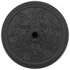 vidaXL Pied de parasol Art d&eacute;co Noir &Oslash; 45 x 39,5 cm Fer