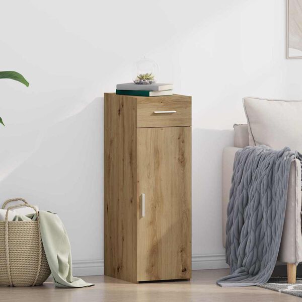 vidaXL Buffet avec tiroir Ch&ecirc;ne artisanal 30 x 42,5 x 93 cm