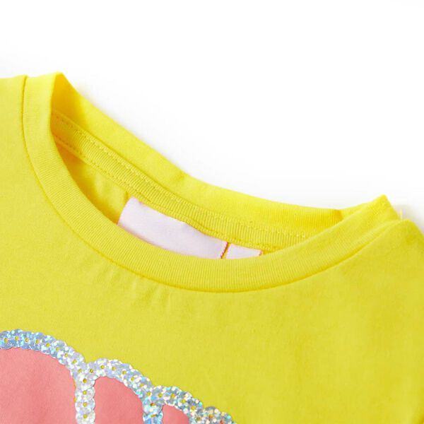 T-shirt pour enfants jaune 140