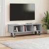 vidaXL Meuble TV Gris Sonoma 100 x 35 x 35 cm Bois d'ing&eacute;nierie