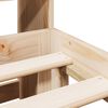 vidaXL Lit bibliothèque sans matelas 160x200 cm bois massif de pin