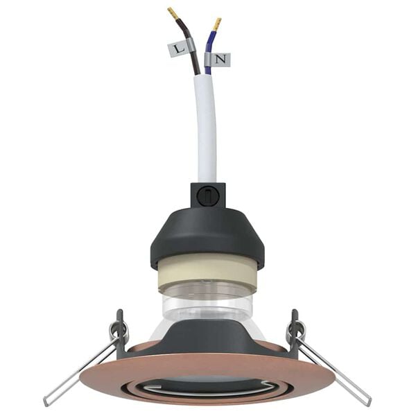 vidaXL Projecteur 12 pcs Cuivre 9 x 9 x 2,5 cm Métal